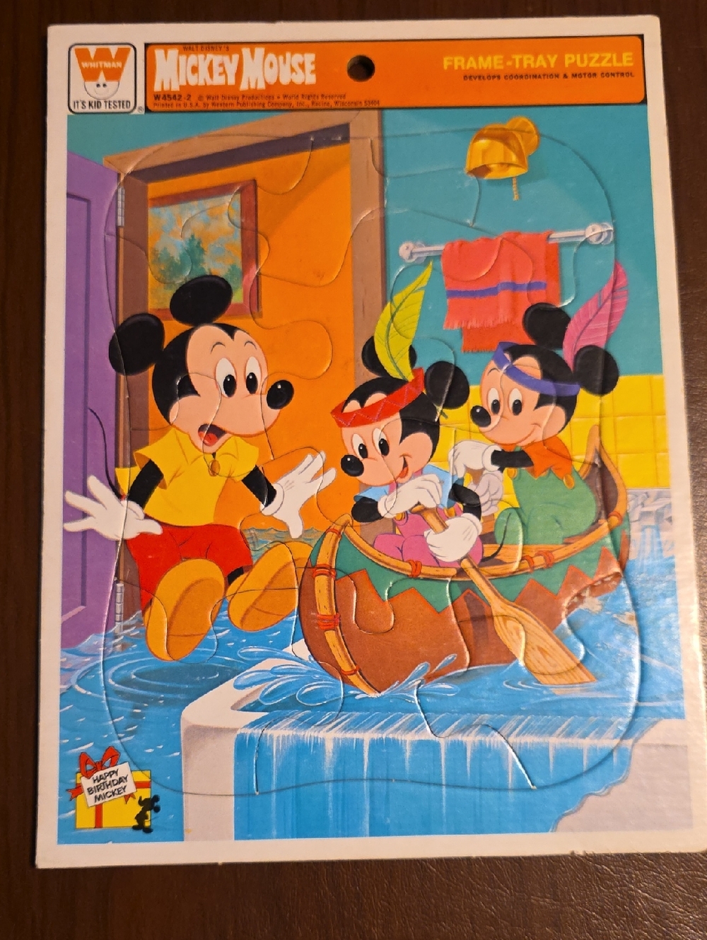 Mickey Mouse Frame-Tray Puzzle - Bright Vintage Cartoon Print